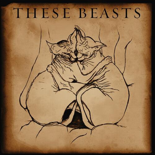 These Beasts- These Beasts (Clear Oxblood Aqua Splatter)