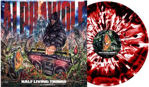 Alpha Wolf- Half Living Things - Red Black & White Corona