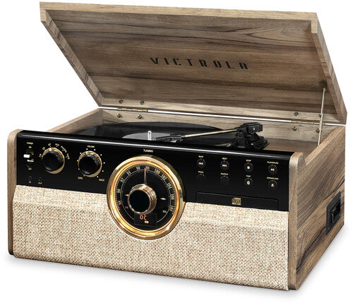 VTA-270B Empire Bluetooth 6/1 Mid Century Turntable Entertainment System