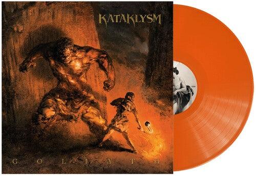 Caskets- Reflections - Orange and Black W/ White Splatter